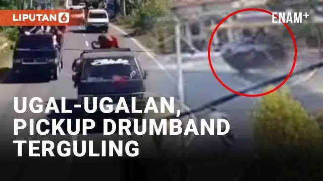Kecelakaan akibat ulah supir terjadi di Pamekasan, Jawa Timur (28/8/2023). Detik-detik kecelakaan terekam kamera warga hingga viral. Terekam sopir mengemudikan pick up dengan ugal-ugalan.
