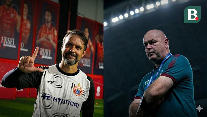 Duel pelatih Persija Vs Persib di BRI Super League 2025/2026 (Gemini/Bola.com/Hery Kurniawan)