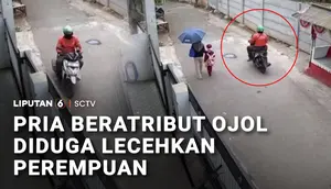 Pria Beratribut Ojol Diduga Lecehkan Perempuan