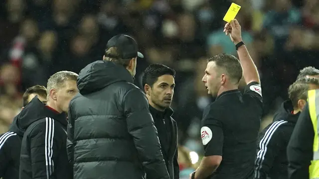 Foto: Keributan Klopp dan Arteta Warnai Kemenangan Telak Liverpool atas Arsenal di Liga Inggris