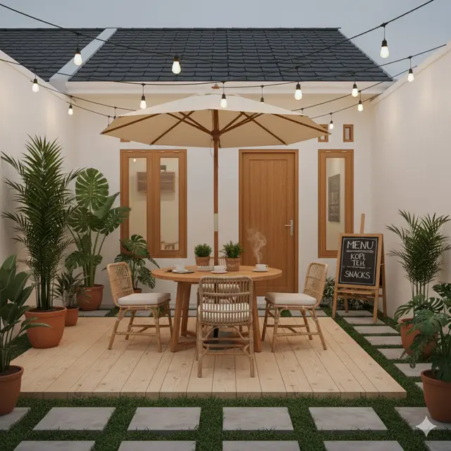7 Halaman Belakang Rumah Kecil Tapi Estetik untuk Spot Foto Instagramable, Cocok Buat Nongkrong Santai di Rumah