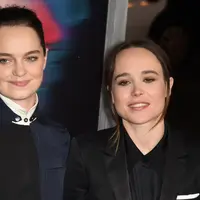 Ellen Page dan Emma Portner. (ROBYN BECK / AFP)