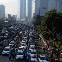 Sebelum melakukan demo para pengemudi taksi lebih dulu curhat di Twitter