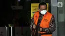 Bupati Musi Banyuasin (nonaktif) Dodi Reza Alex Noerdin usai menjalani sidang secara daring dari PN Klas IA Palembang, Gedung KPK Jakarta, Rabu (11/5/2022). Sebelumnya, Dodi didakwa menerima hadiah atau janji terkait pengadaan barang/jasa pada Dinas PUPR TA 2021. (Liputan6.com/Helmi Fithriansyah)