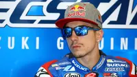 Juara MotoGP Inggris 2016, Maverick Vinales. (EPA/Tim Keeton)