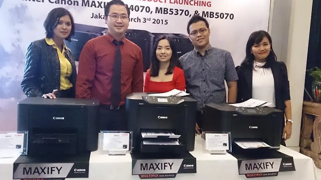 Canon Rilis 3 Printer Maxify untuk Kalangan Bisnis