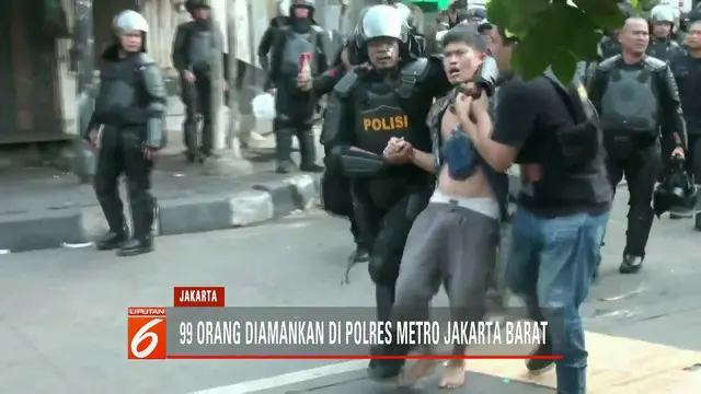 Pelaku Kerusuhan 22 Mei Ditangkap dalam Kondisi Mabuk