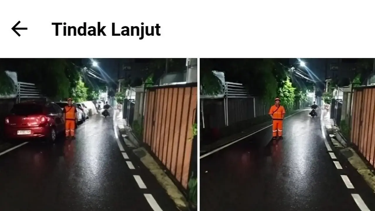 Foto aduan melalui aplikasi JAKI yang diedit menggunakan AI viral di media sosial.