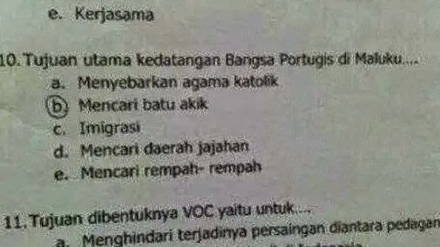 soal ujian nyeleneh (foto: brilio)