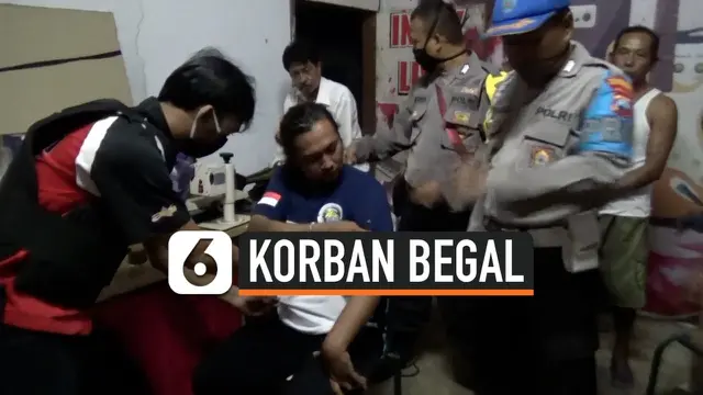 VIDEO: Dikira Perempuan, Pria Gondrong Dicelurit Begal