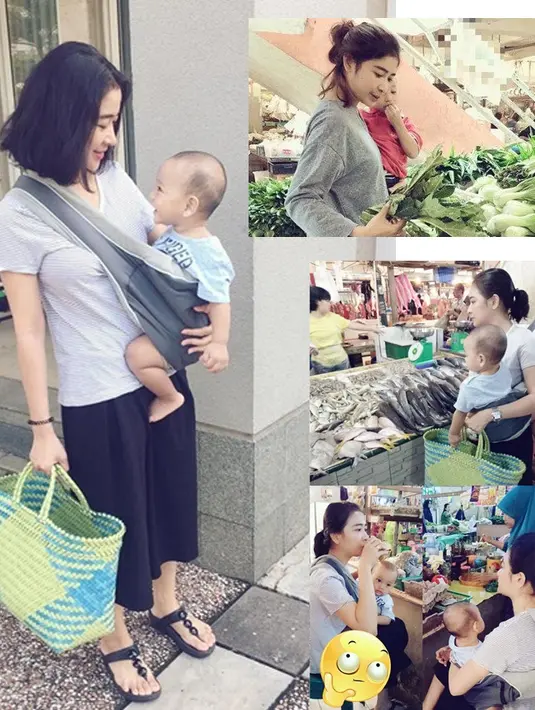 Uut Permatasari Belanja ke Pasar Tradisional (dok. Instagram)