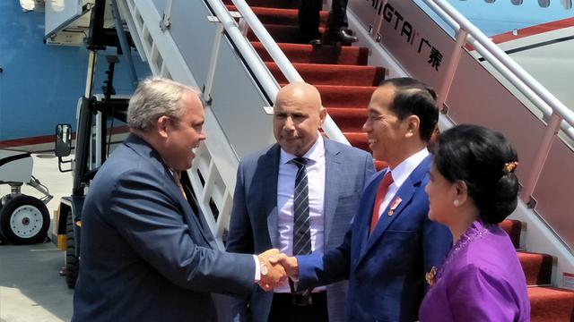 Jokowi tiba di Papua Nugini guna menghadiri KTT APEC ke-26. (Septian Deny/Liputan6.com)