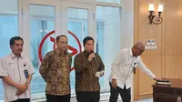 Menteri BUMN menyampaikan pesan dari Jokowi kepada Lembaga Kantor Berita Antara. (dok: Arief)