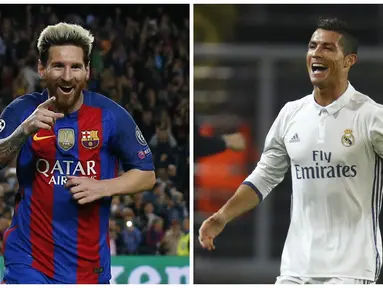 Kisah Lionel Messi dan Cristiano Ronaldo, para kolektor gol terbanyak Liga Champions. (AFP)