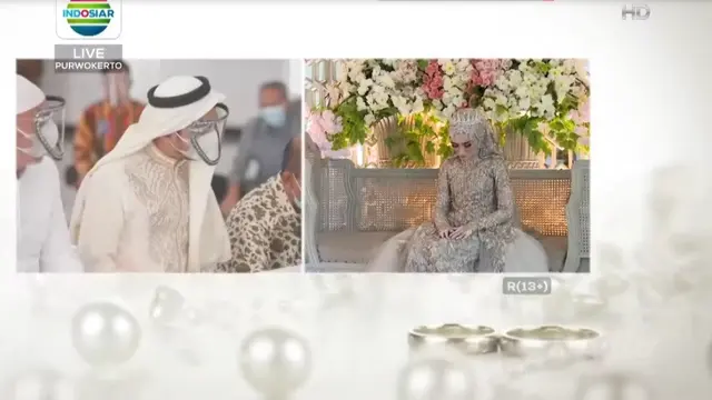 Pernikahan Reza DA dan Valda. (Tangkapan Layar Vidio)