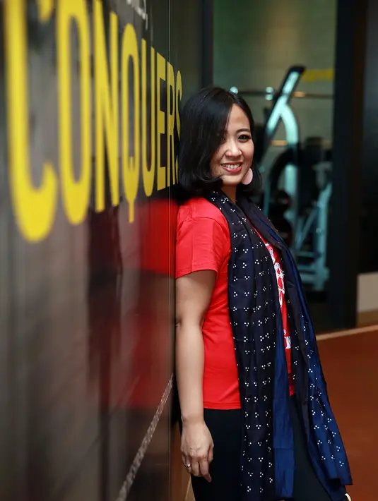 Saat mengandung, bobotnya melonjak hingga 16 kilogram. Setelah melahirkan hanya turun beberapa kilo saja. Setelah itu berat badannya naik lagi. (Deki Prayoga/Bintang.com)