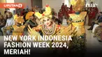 Rancangan Busana yang memadukan budaya Papua dan Jawa meramaikan panggung busana New York Indonesia Fashion Week 2024. Acara tahunan ini juga menampilkan rancangan busana untuk generasi muda, serta pentas seni budaya Indonesia