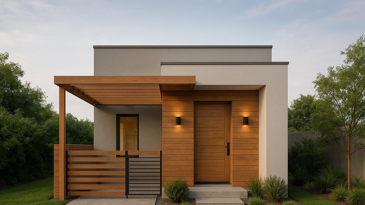 7 Gambar Rumah Sederhana 6x12 Atap Datar, Desain Modern dan Hemat Lahan