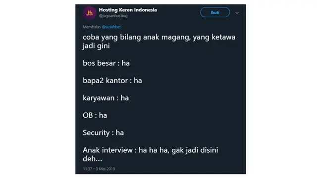 Drama Soal Ketawa karir Antara Bos dan Karyawan