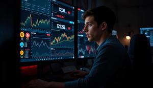 Ilustrasi harga kripto. (Foto by AI)