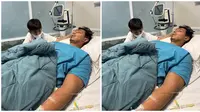 Potret King Faaz Selawatin Sonny Septian di Ruang ICU. (Sumber: Instagram/fairuzarafiq)