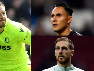 Petr Cech baru saja mengumumkan diri untuk pensiun dari dunia sepak bola. Kepergiannya akan membuat Arsenal putar otak mencari pengganti yang sepadan menyambut musim depan. (Kolase Foto AFP)