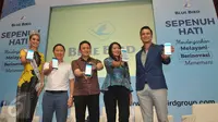 PT Blue Bird Tbk berinovasi dengan meluncurkan versi terbaru aplikasi My Blue Bird di Jakarta, Kamis (19/5). Untuk tahap awal, aplikasi My Blue Bird dapat digunakan di Jakarta, Bandung, Semarang, Surabaya, Bali dan Medan. (Liputan6.com/Gempur M Surya)