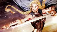 Karakter wanita Valkyrie dalam komik Thor. (comicvine.com)