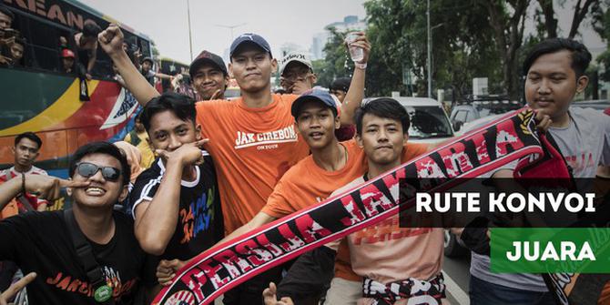 VIDEO: Ini Rute Konvoi Juara Persija Jakarta