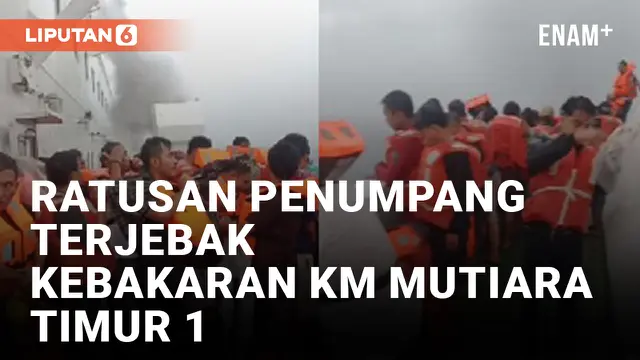 VIDEO: KM Mutiara Timur 1 Terbakar di Selat Lombok