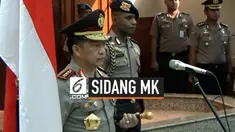 Kapolri Jendral Pol. Tito Karnavian menegaskan akan melarang demonstrasi yang ingin dilakukan di sekitar gedung MK menjelang sidang putusan sengketa Pilpres 2019.