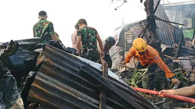 Asrama TNI di Makassar Kebakaran