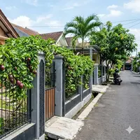 Pohon buah markisa, cocok ditanam dekat pagar rumah. [Gemini AI]