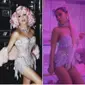 Foto yang diunggah Farrah Moan (kiri) ke twitternya karena menganggap Ariana Grande mencuri model pakaiannya. (twiiter.com/farrahrized)