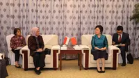 Courtesy Call dengan Menteri Sumber Daya Manusia dan Jaminan Sosial RRT, Wang Xiaoping di Beijing, RRT, Rabu (3/7/2024). (Foto: Istimewa)