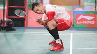 Tunggal putra Indonesia Jonatan Christie lolos ke semifinal Kejuaraan Asia 2022 setelah mengalahkan&nbsp;Loh Kean Yew dari Singapura di&nbsp;Muntinlupa Sports Complex, Manila, Filipina, Jumat (29/4) malam WIB. (foto: PBSI)