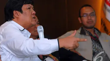 Hanura menggelar diskusi ‘Revolusi Mental dalam Memperkuat Implementasi Hukum di Indonesia Menuju Indonesia Bersih dan Berdaulat’ , Jakarta, Jumat  (10/10/2014) (Liputan6.com/Faisal R Syam)