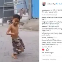 Gara-gara jogetnya total, video bocah ini pun langsung menjadi viral dan curi perhatian artis korea. (Foto: Instagram)