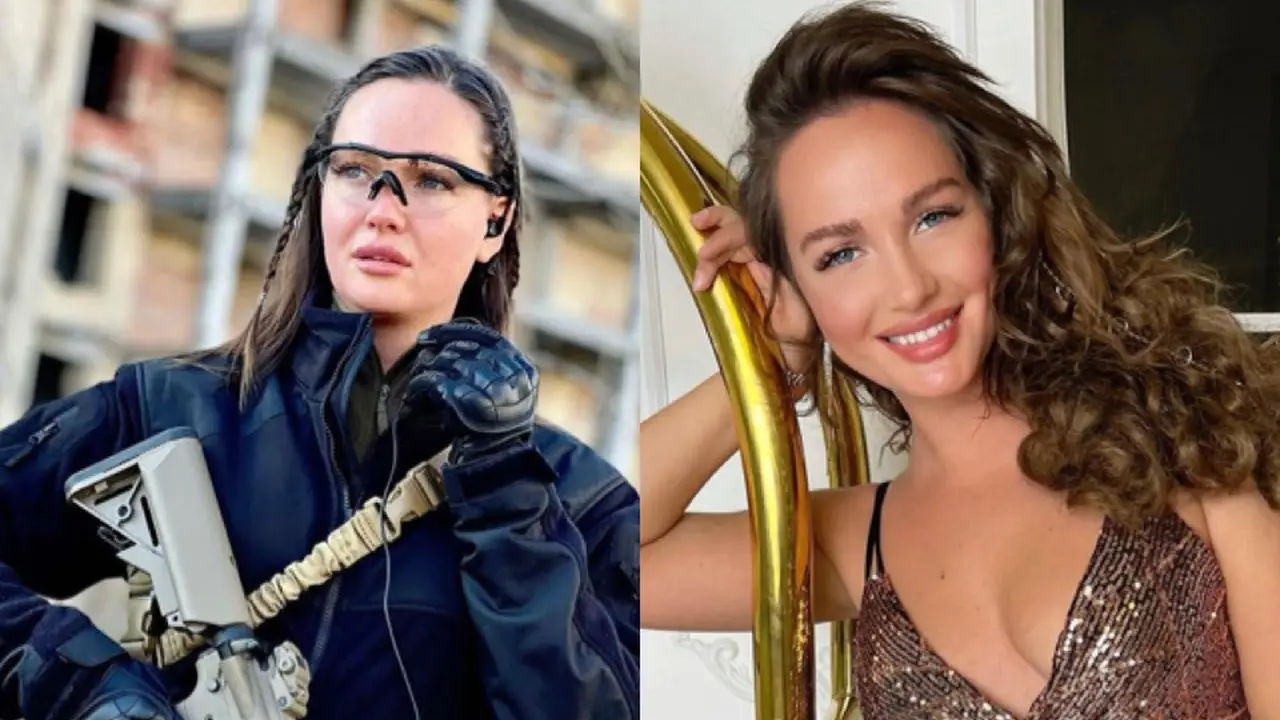 Mantan Miss Ukraina Anastasiia Lenna Ikut Lawan Rusia dan Kerap Foto dengan Senjata di Instagramnya