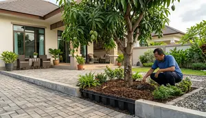 9 Cara Menanam Pohon Buah Dekat Teras agar Akar Tidak Mudah Mengganggu Paving Rumah