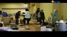 Warga muslim di Houston, Texas, merayakan Idul Adha dalam suasana keprihatinan di pengungsian pasca badai Harvey.