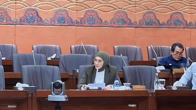 Penampilan Mulan Jameela saat Rapat DPR (Foto: Instagram @mulanjameela1)