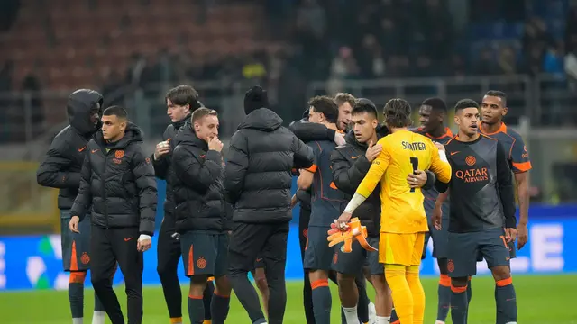 Pemain Inter Milan setelah melawan Kairat Almaty