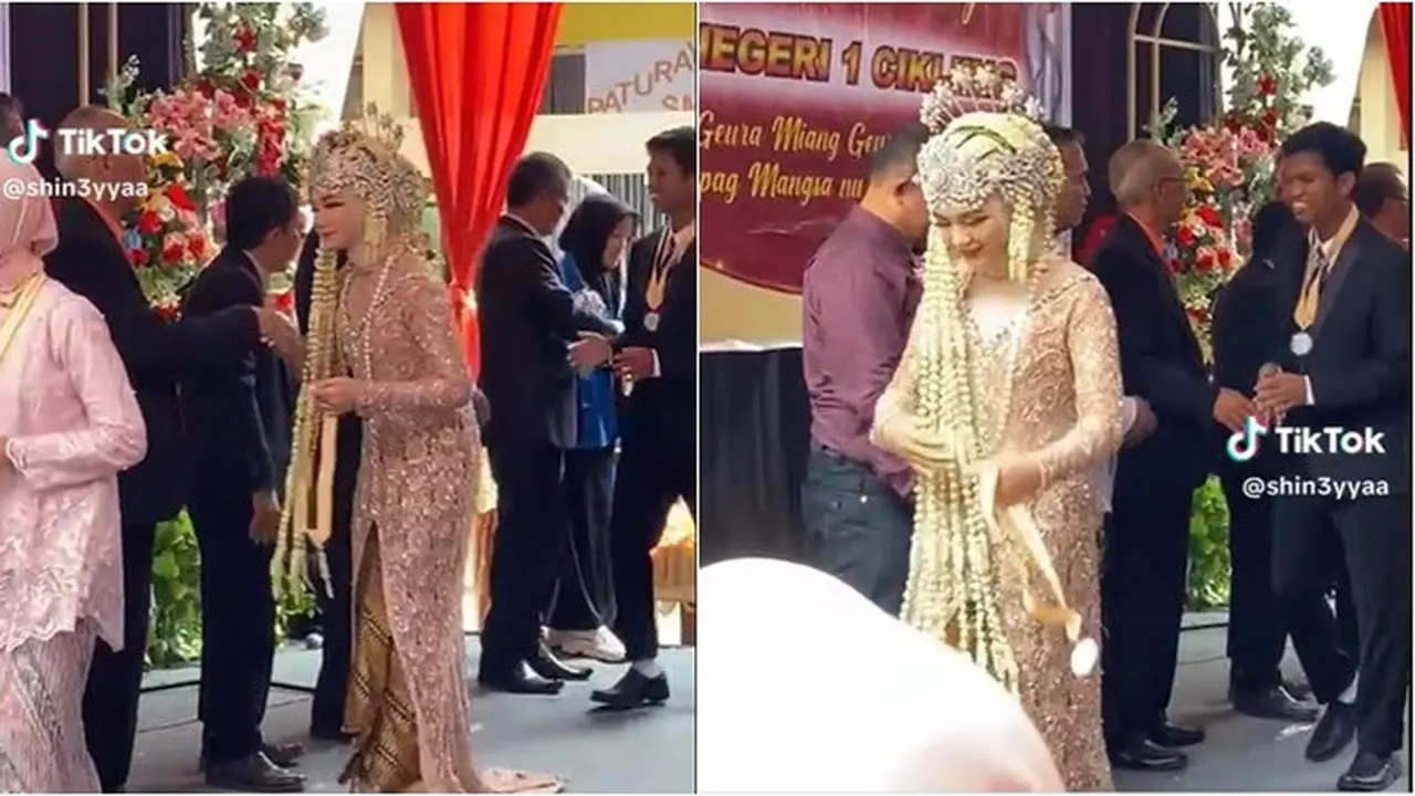 Siswi SMP Ini Pakai Baju Pengantin di Momen Wisuda, Alasannya Unik