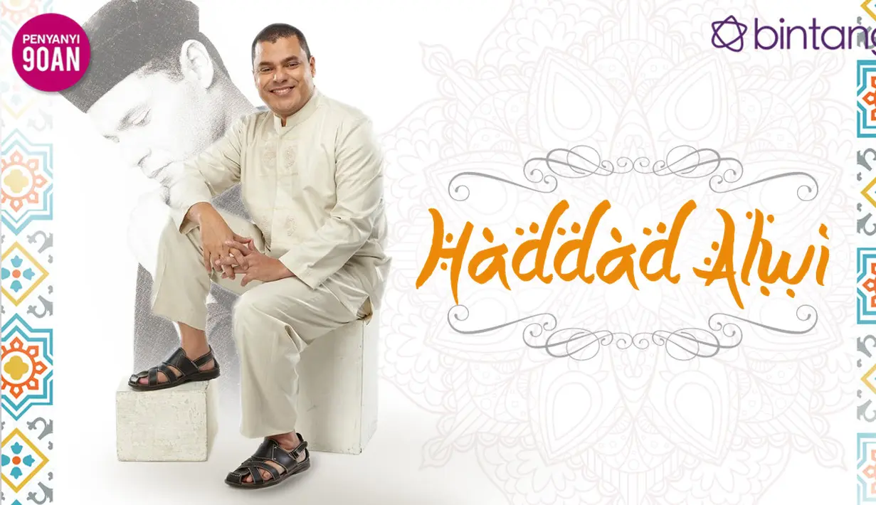 Selain lagu religi, Haddad Alwi juga menyanyikan lagu berjudul Ibu. Duetnya dengna Farhan membuat lagu ini semakin mellow. (Desain: Muhammad Iqbal Nurfajri/Bintang.com)