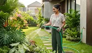 6 Tempat Penyimpanan Selang Air agar Halaman Tetap Rapi, Praktis, dan Sedap Dipandang