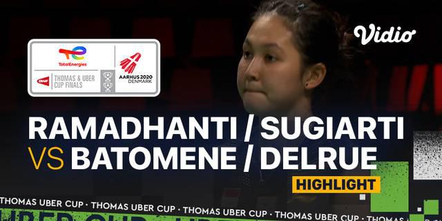 VIDEO: Highlights Kemenangan Siti Fadia Ramadhanti / Ribka Sugiarto atas Pasangan Prancis di Piala Uber 2020