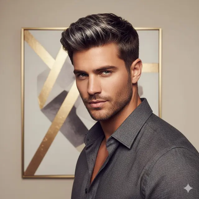 Model Warna Rambut Pria Hilight