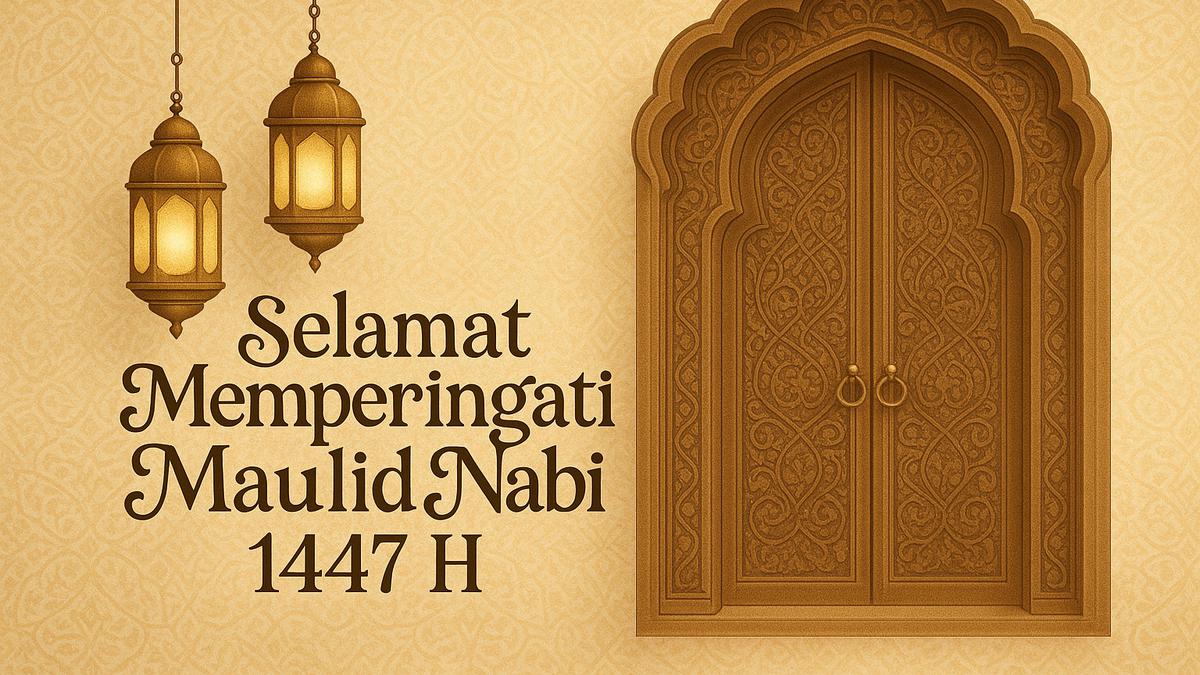 6 Ide Background Maulid Nabi Muhammad Simpel, Bisa Jadi Referensi di 2025