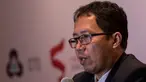 Dirut PT Gelora Trisula Semesta, Joko Driyono, memberi keterangan pers usai memimpin rapat manajer di Hotel Park Lane, Jakarta, Senin (11/4/2016). Pertemuan ini membahas rencana Indonesia Soccer Championship. (Bola.com/Vitalis Yogi Trisna)